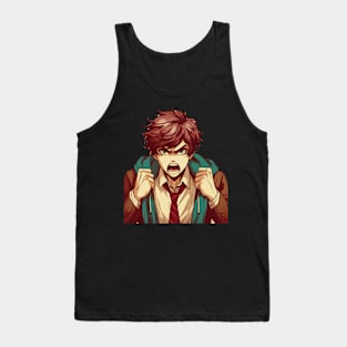 Fight Back | Anime angry Boy Tank Top